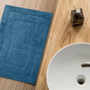 Tapete Happy para Banheiro 40cm x 60cm Azul