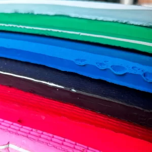 Placa borracha para chinelos