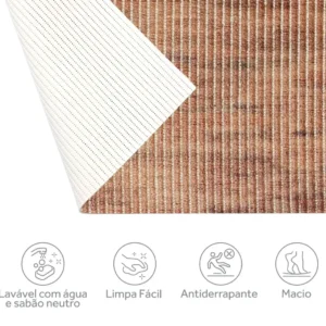 Passadeira Antiderrapante Tropical Bronze