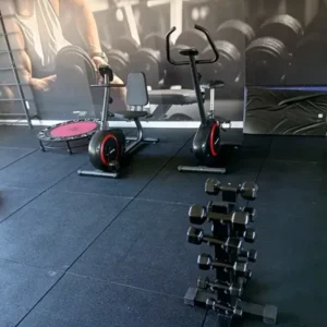 Piso emborrachado 1m x 1m - 16mm